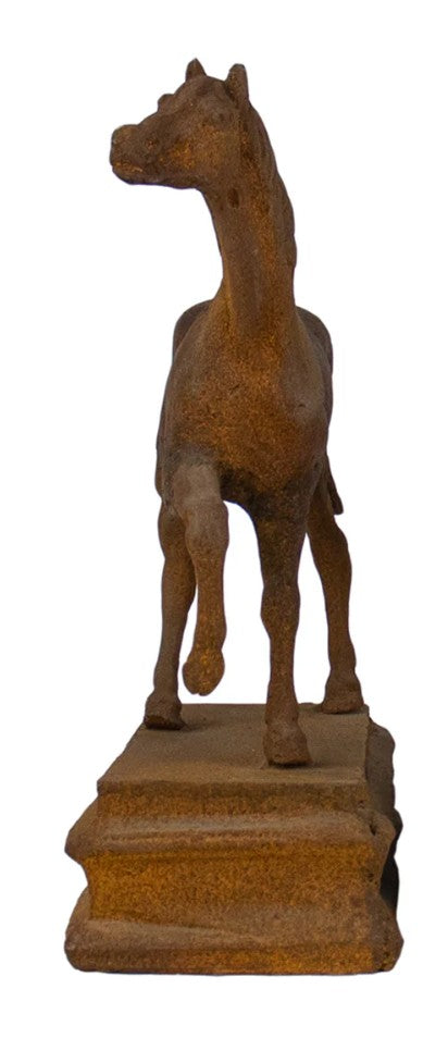 Thoroughbred Horse in Rust Patina