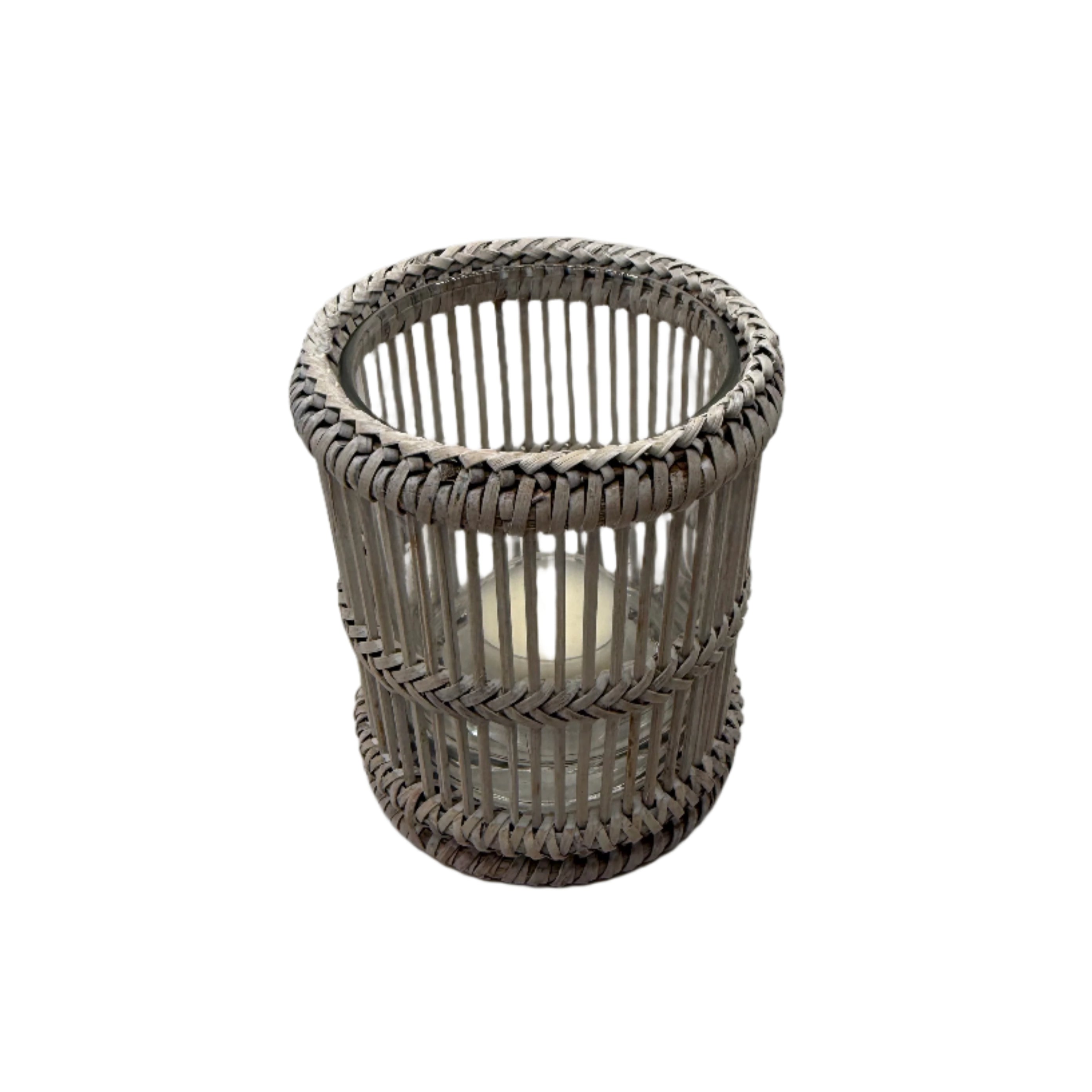 Burma Rattan Votive Holder