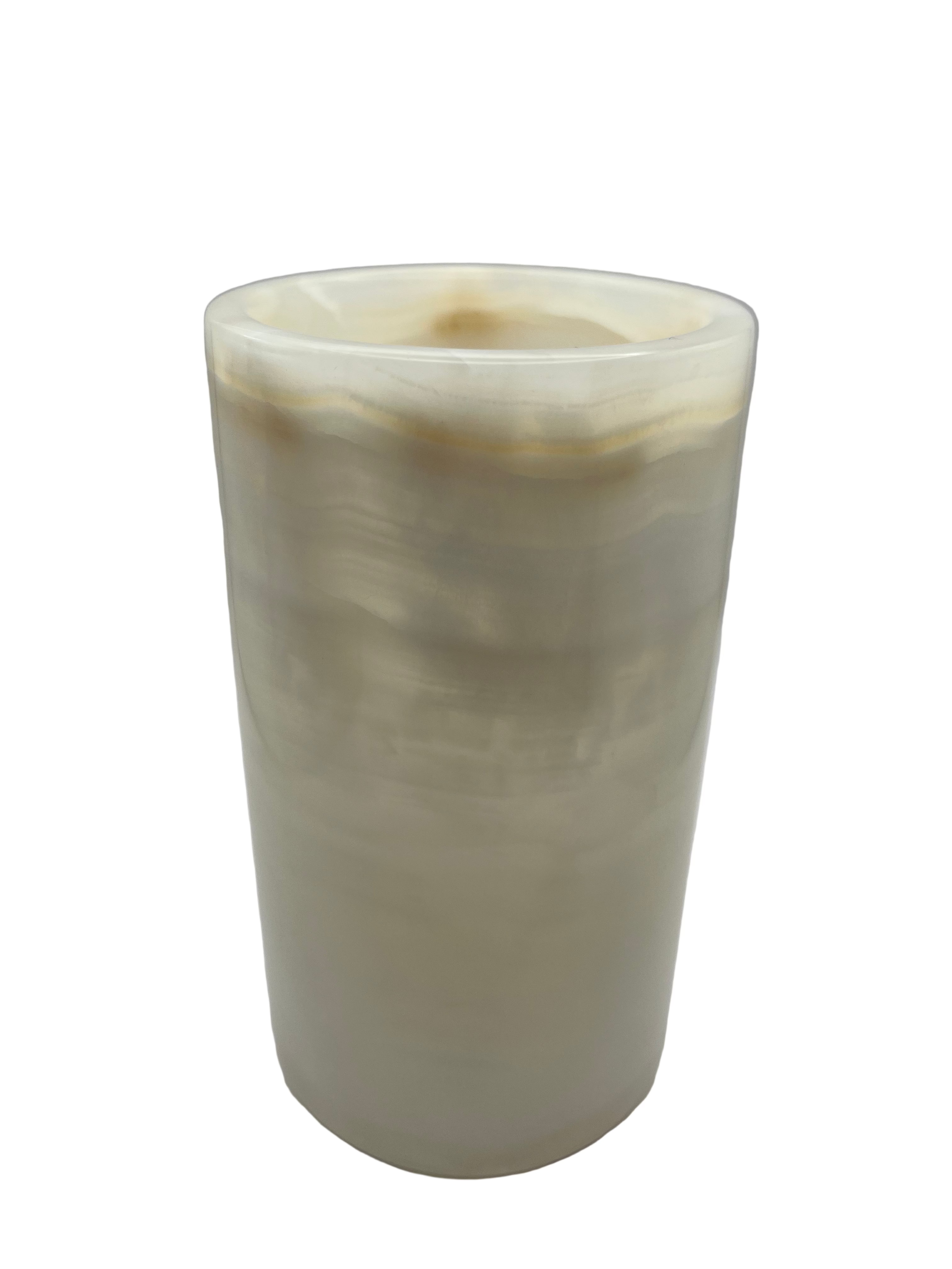 Solid Onyx Vase/Wine Chiller