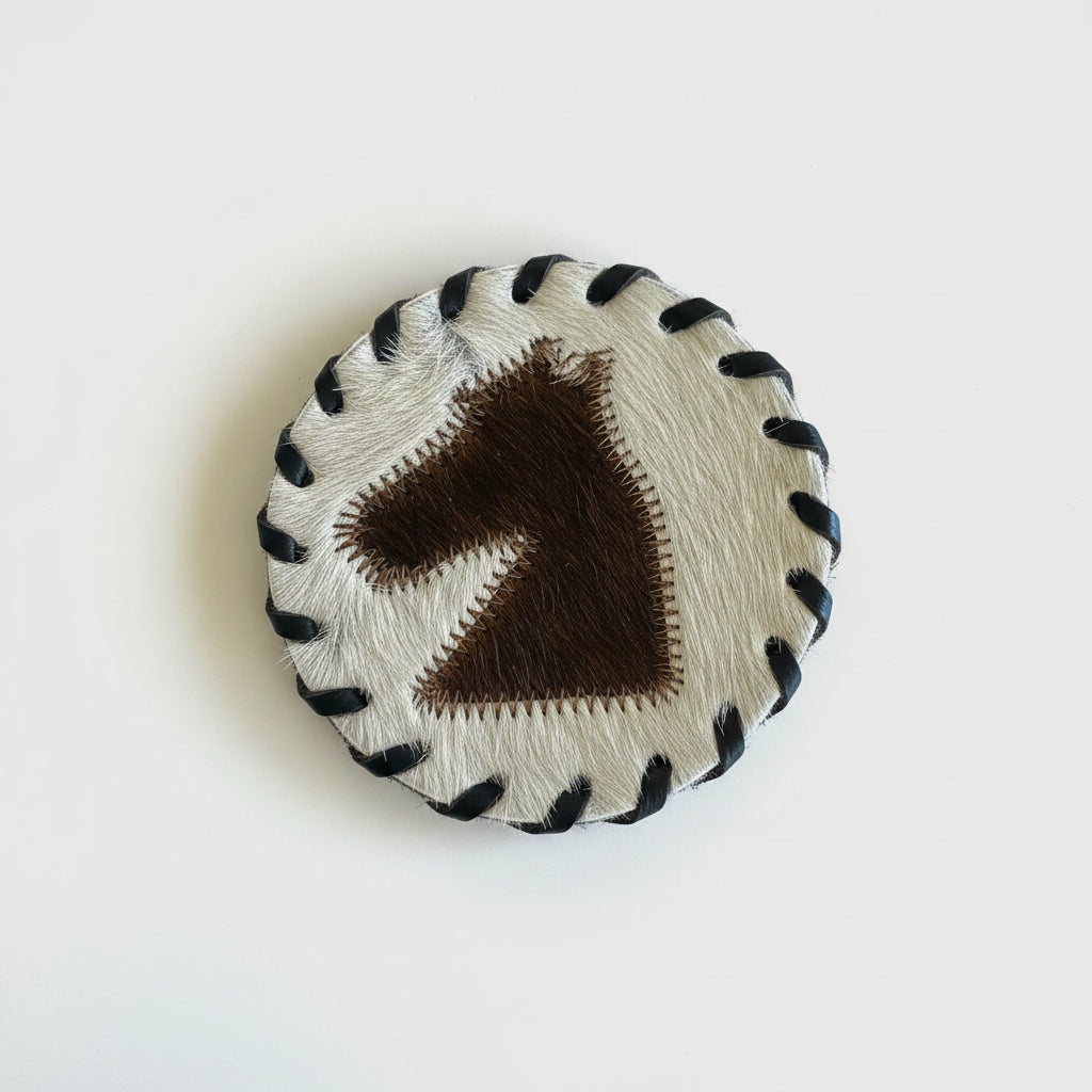 Cowhide Horsehead Coaster