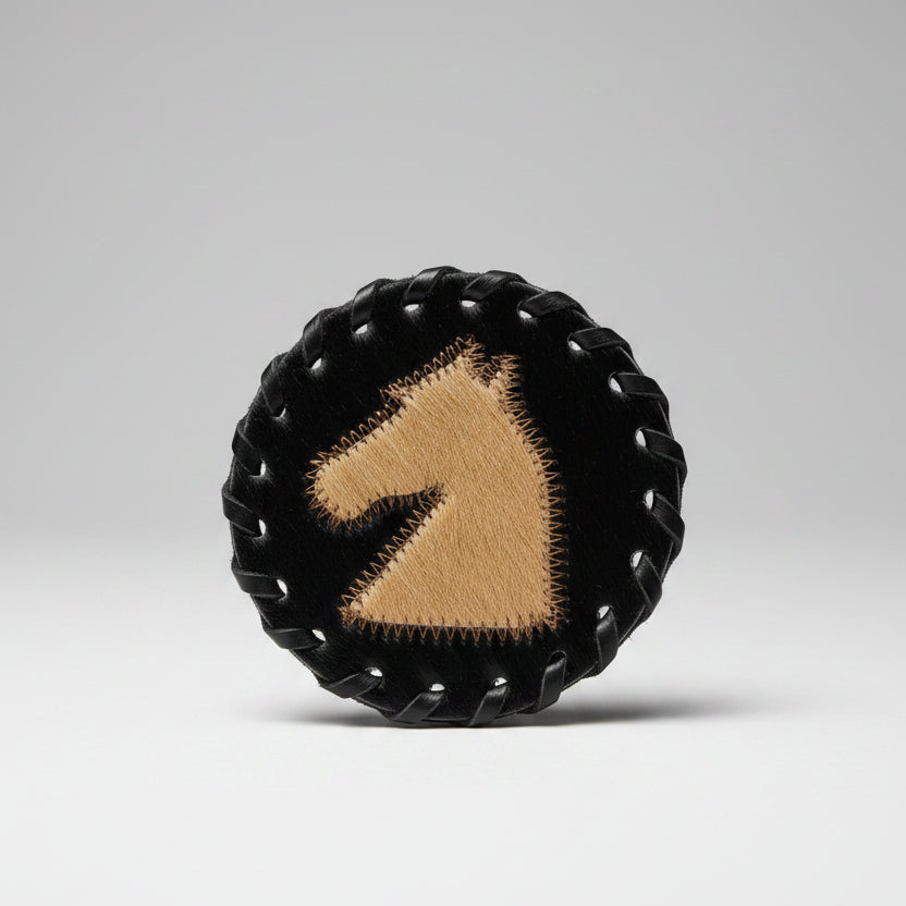 Cowhide Horsehead Coaster