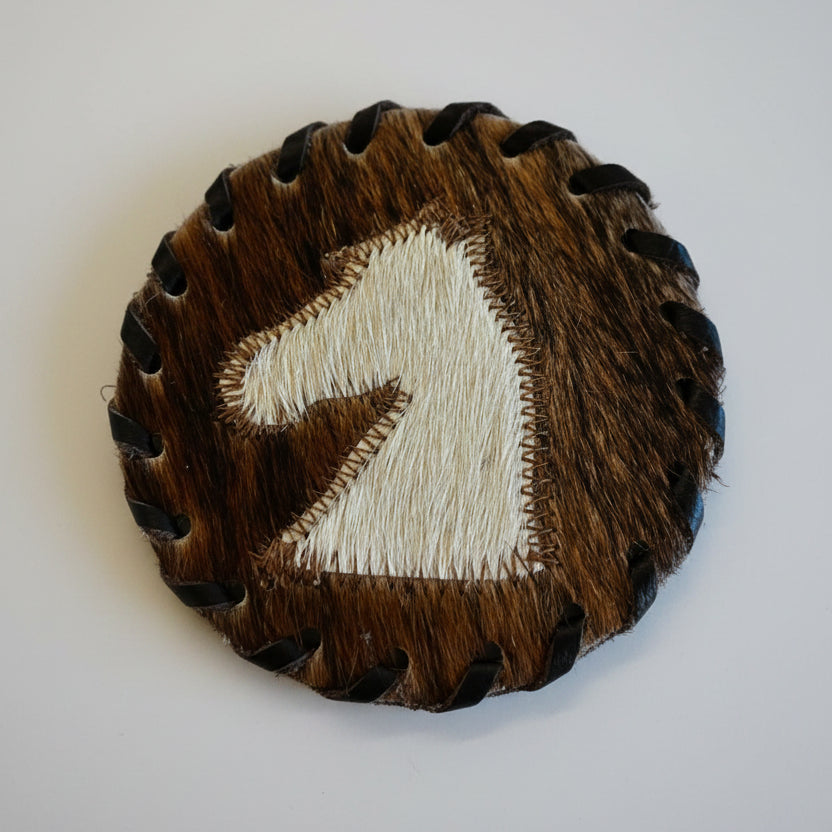 Cowhide Horsehead Coaster
