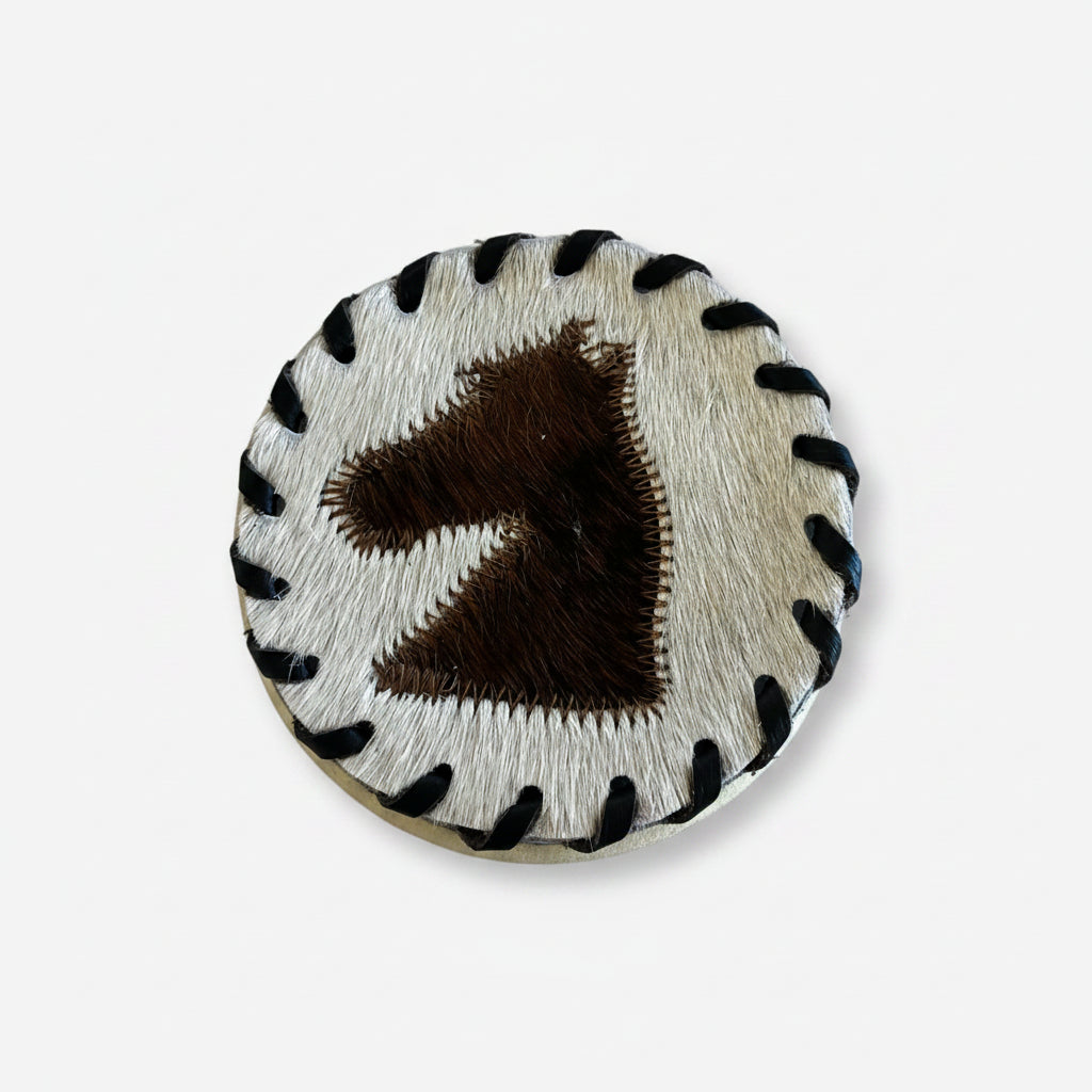 Cowhide Horsehead Coaster