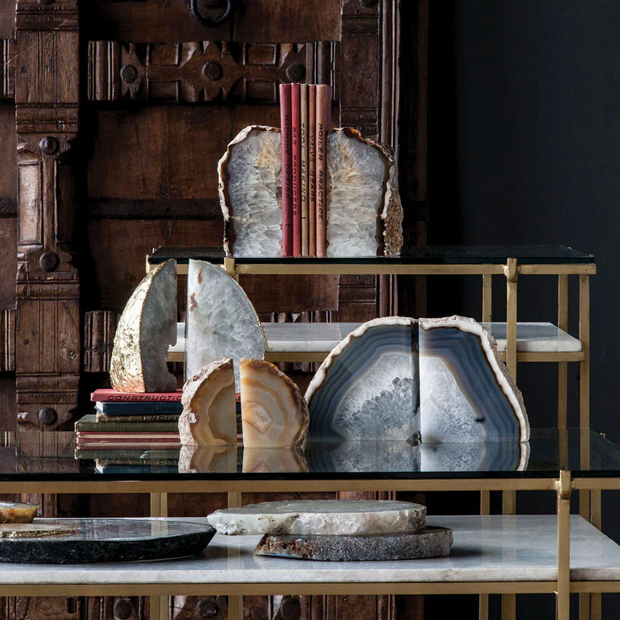 Agate Bookend Pair, Large (Set of 2)