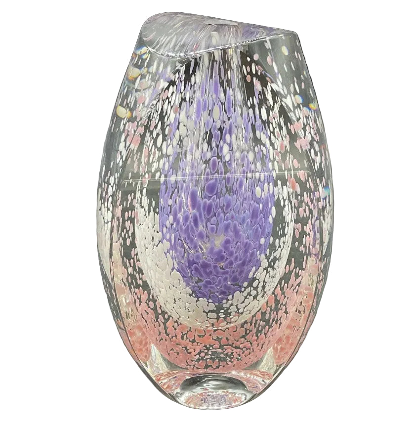 Vintage Hand-Blown Glass Vase