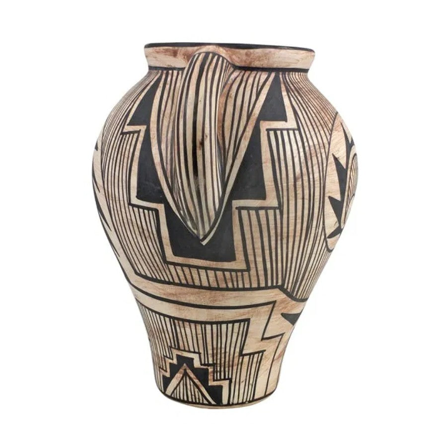 Vintage Unique Black and White American Hopi Pottery