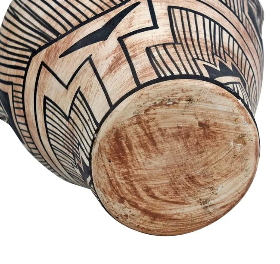 Vintage Unique Black and White American Hopi Pottery