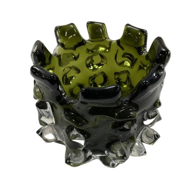 Vintage Glass Thorn Vase