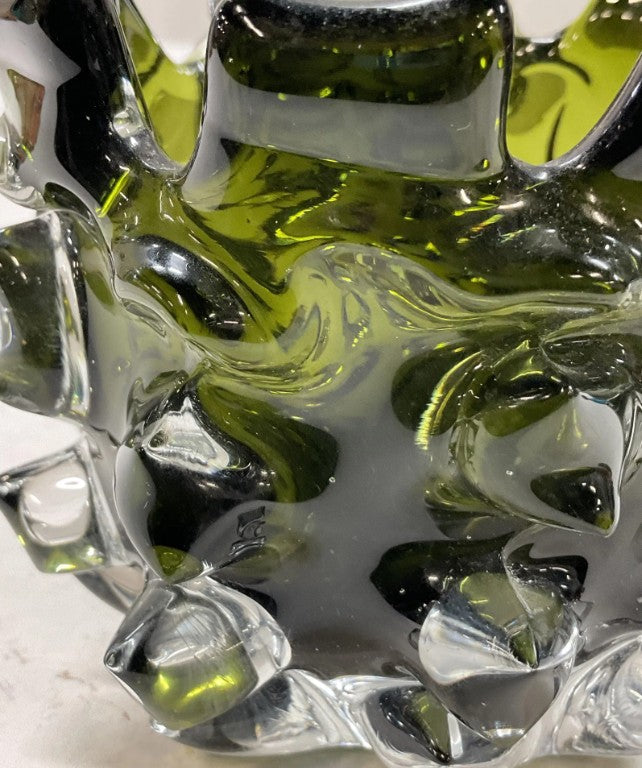 Vintage Glass Thorn Vase