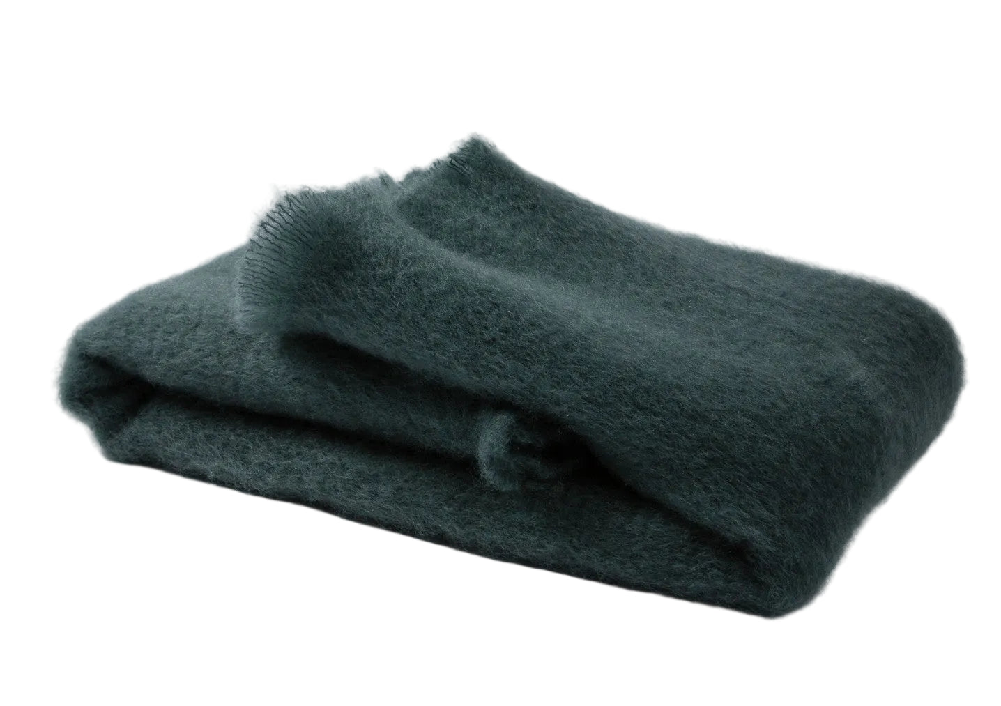 Ezcaray Basalt Solid Mohair Throw Blanket