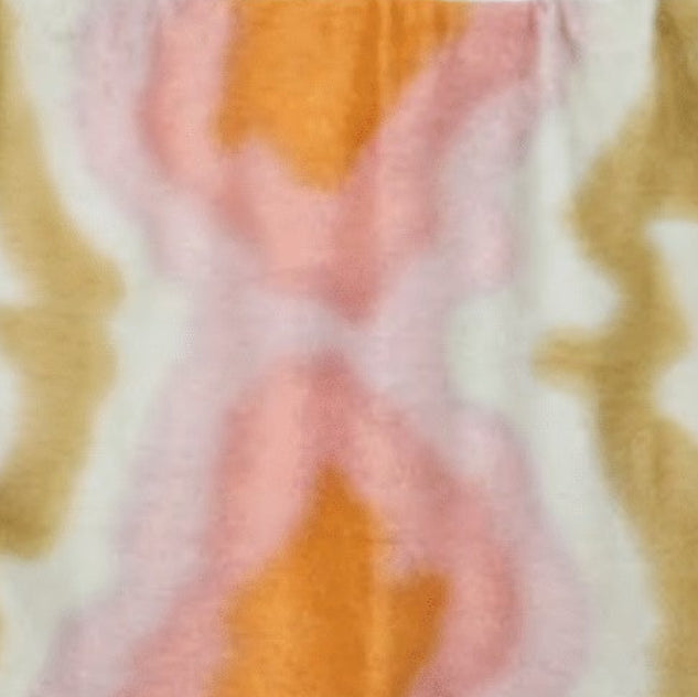 Mohair Tie Dye Throw Blanket