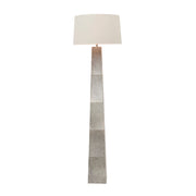 Alumet Cowhide Floor Lamp in Gray