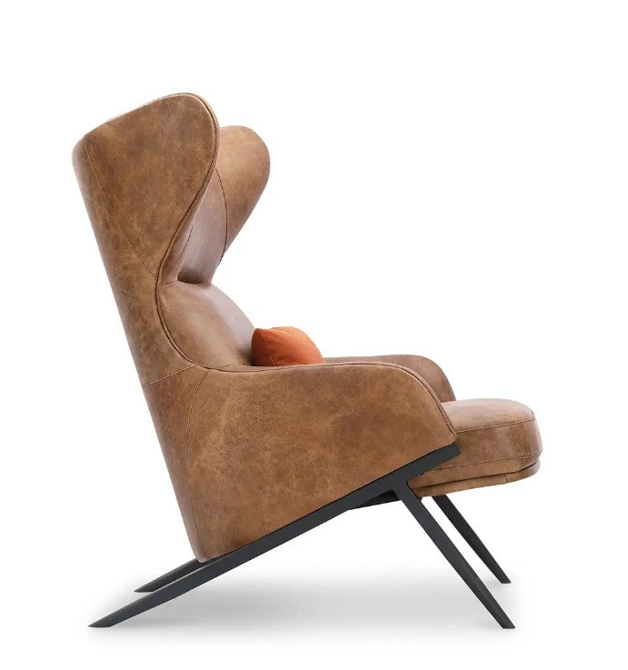 Amos Leather Accent Chair