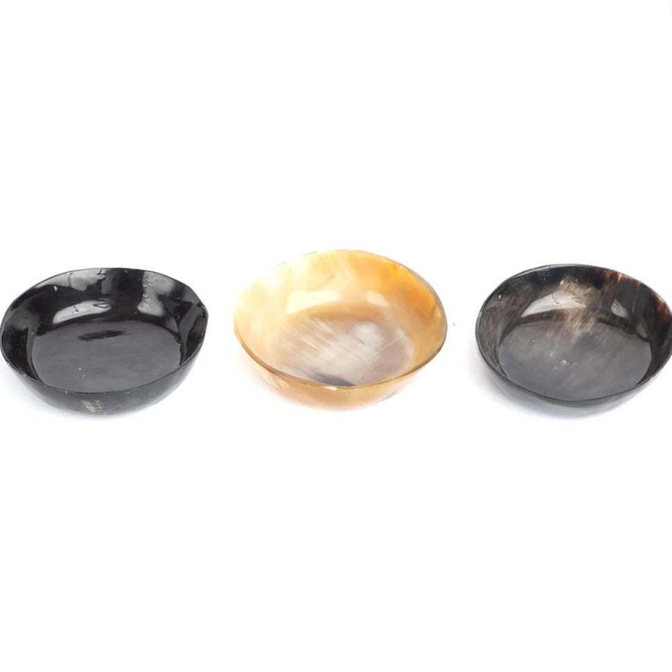 Round Valet Cow Horn Bowl