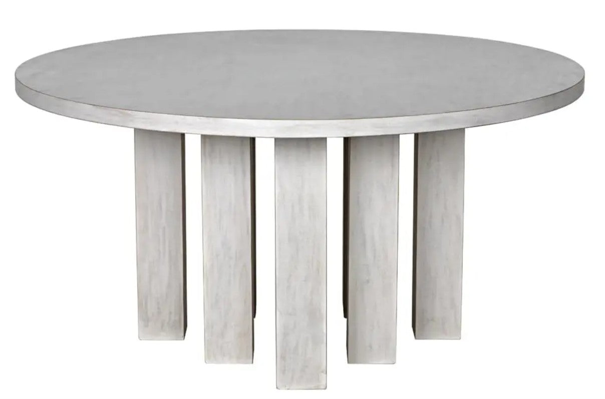 Resistance Dining Table in White Wash
