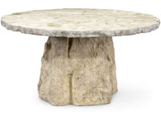 CAMILLA FOSSILIZED CLAM DINING TABLE