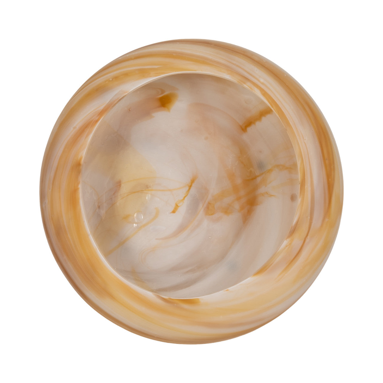 Large Garbo Brown Glass Bowl