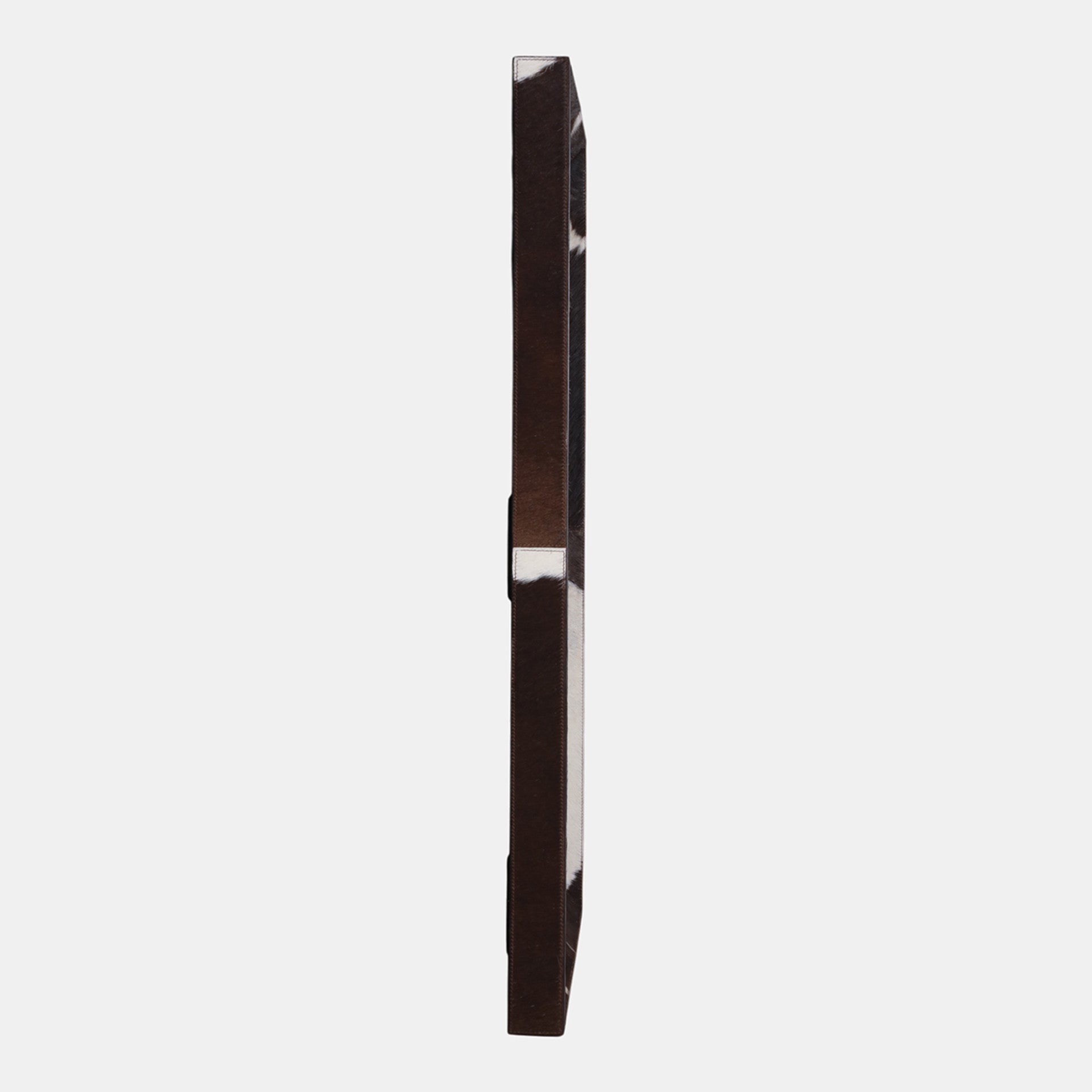 Brown & White Hair On Hide Mirror