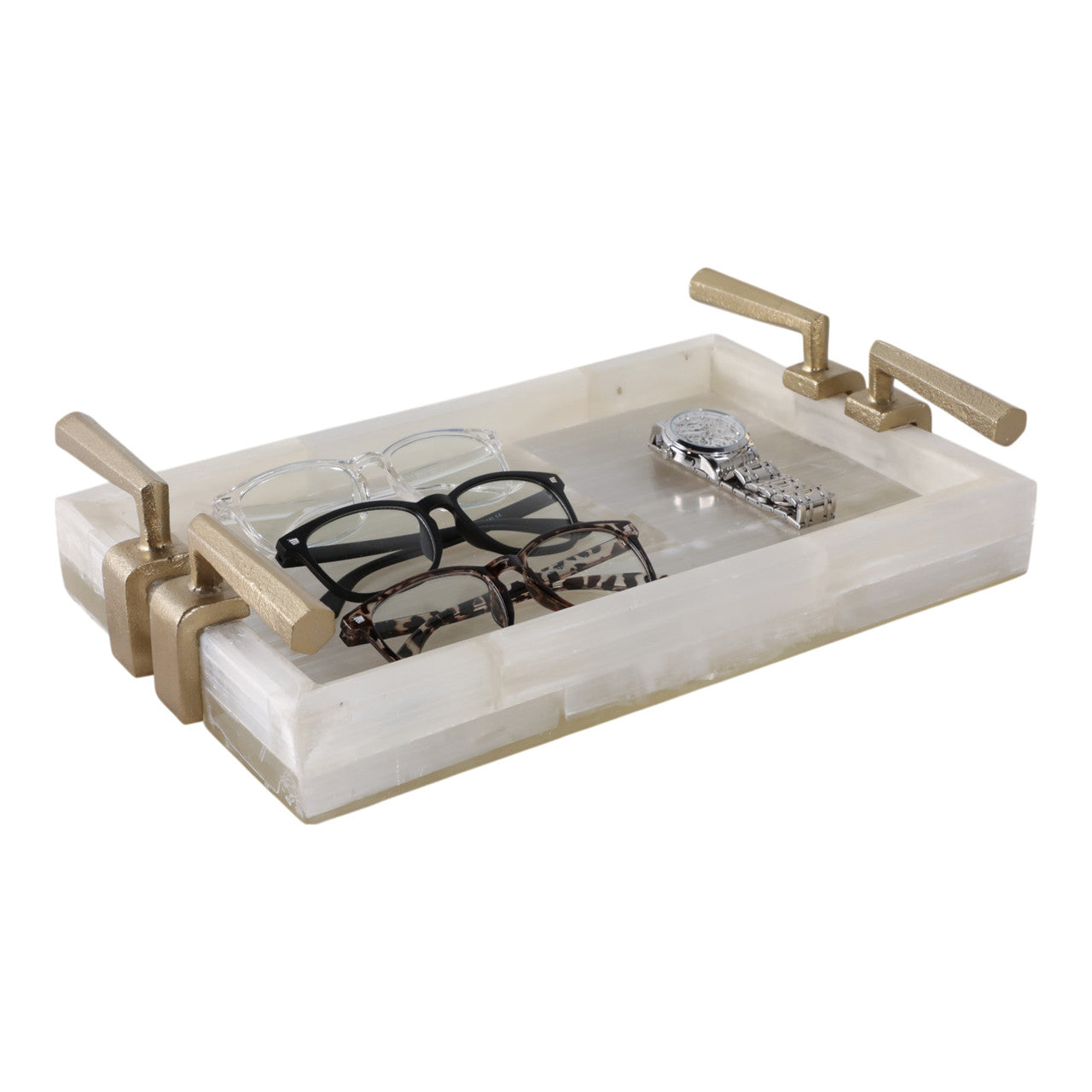 14" Surrey Selenite Tray