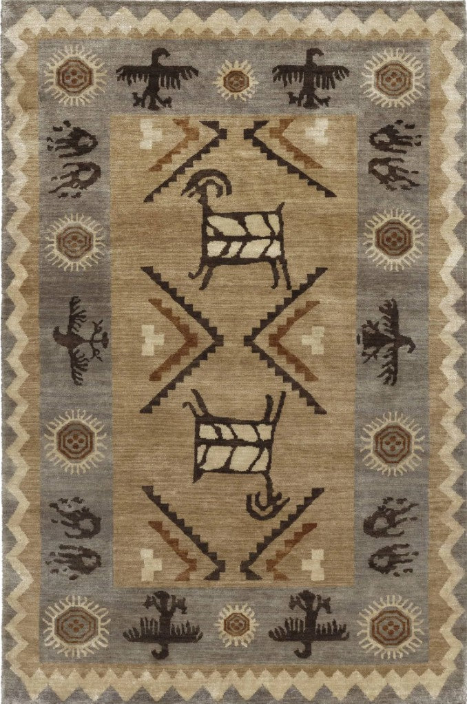 Wool Pendleton Rock Art Rug