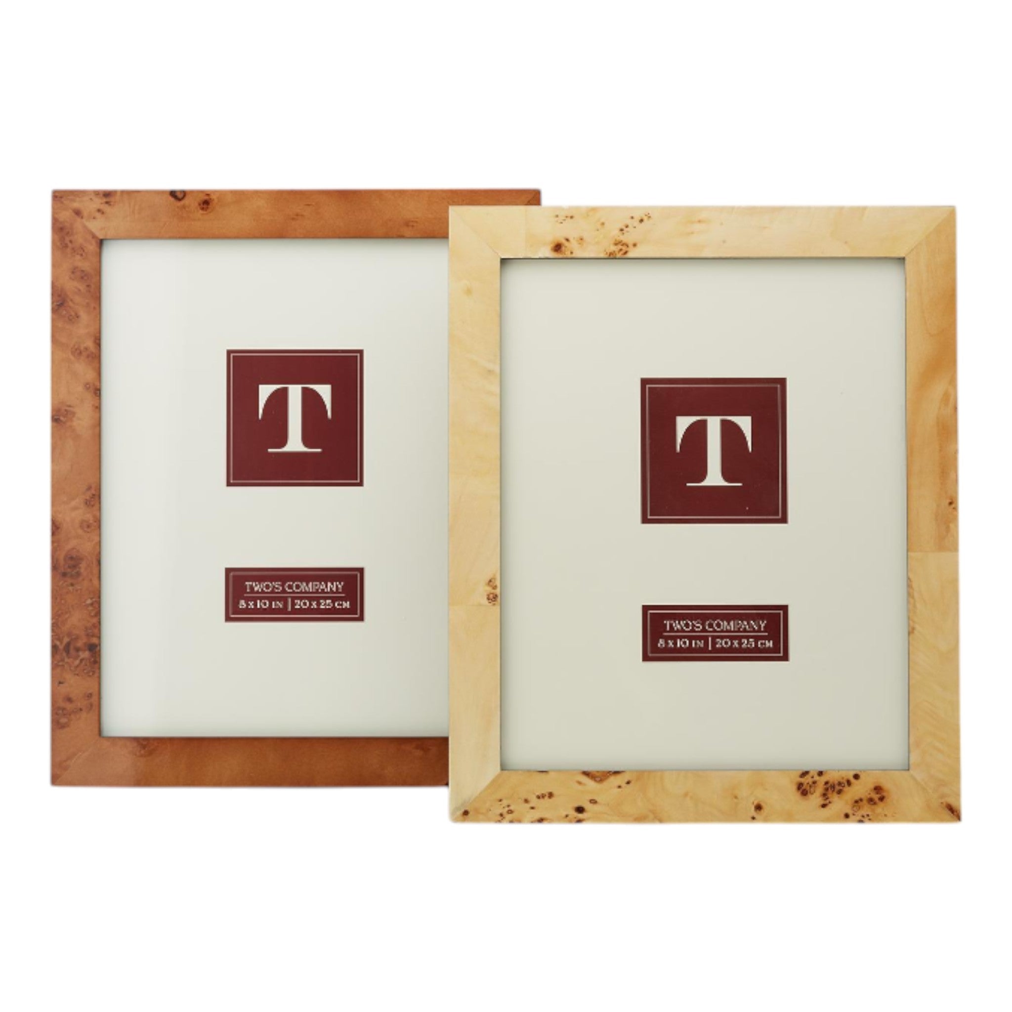 Burl Wood Veneer Photo Frame