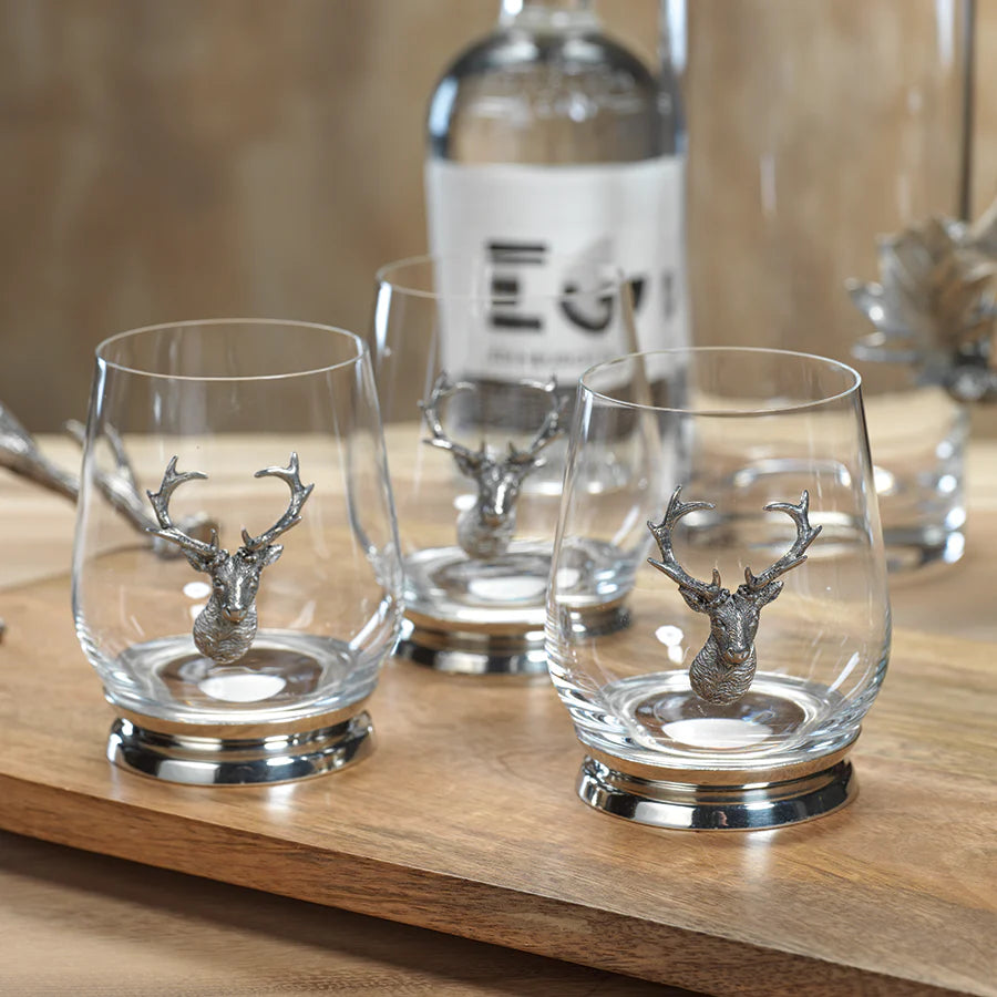 St. Anton Pewter and Glass Tumbler