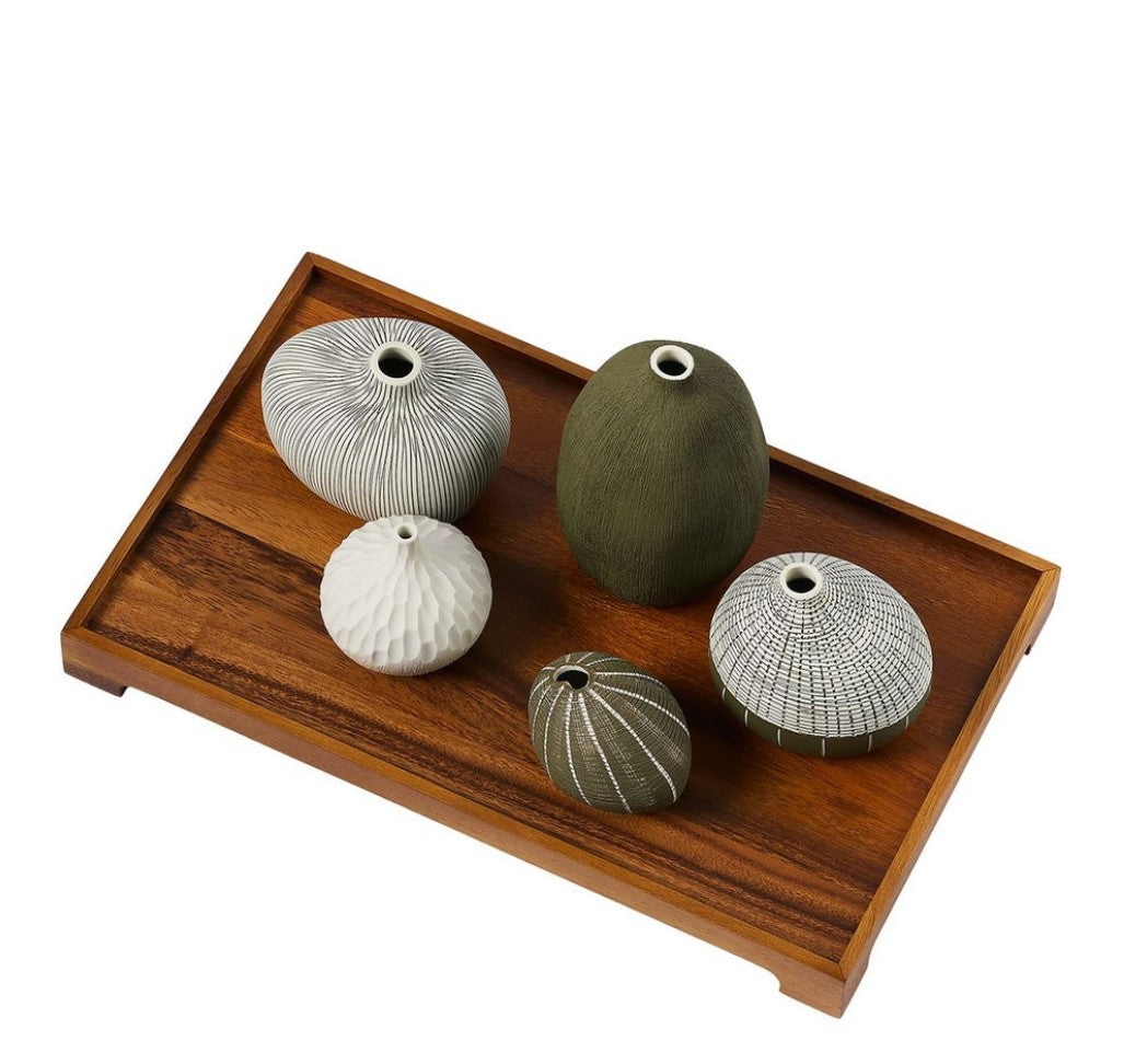 Forest Nesting Vases with Tray