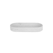Big Pill Tray 15" W x 6" D | White Marble