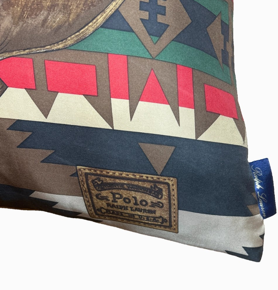 Vintage Ralph Lauren Cowboy Boots Lumbar Pillow