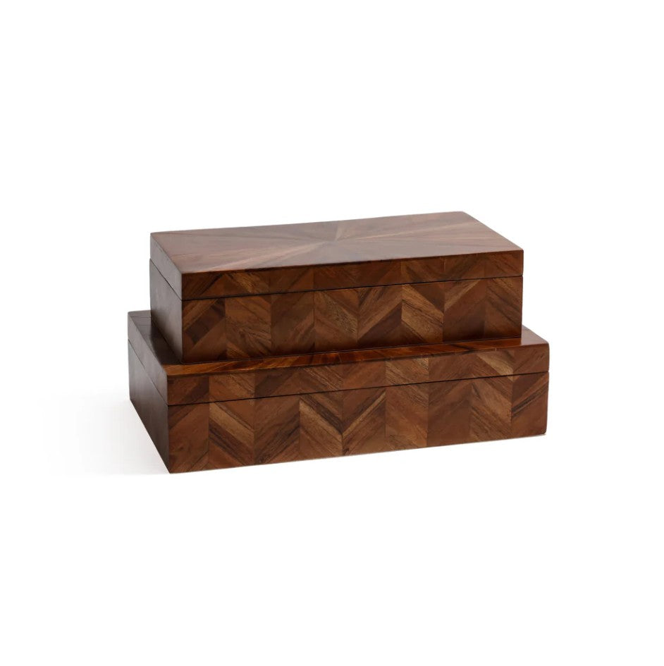 Chevron Wood Box