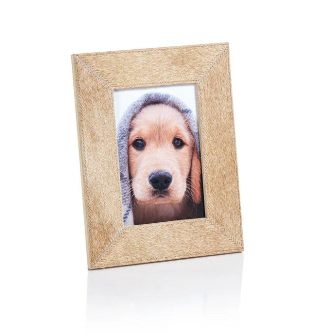 Corviglia Hair On Hide Leather Photo Frame