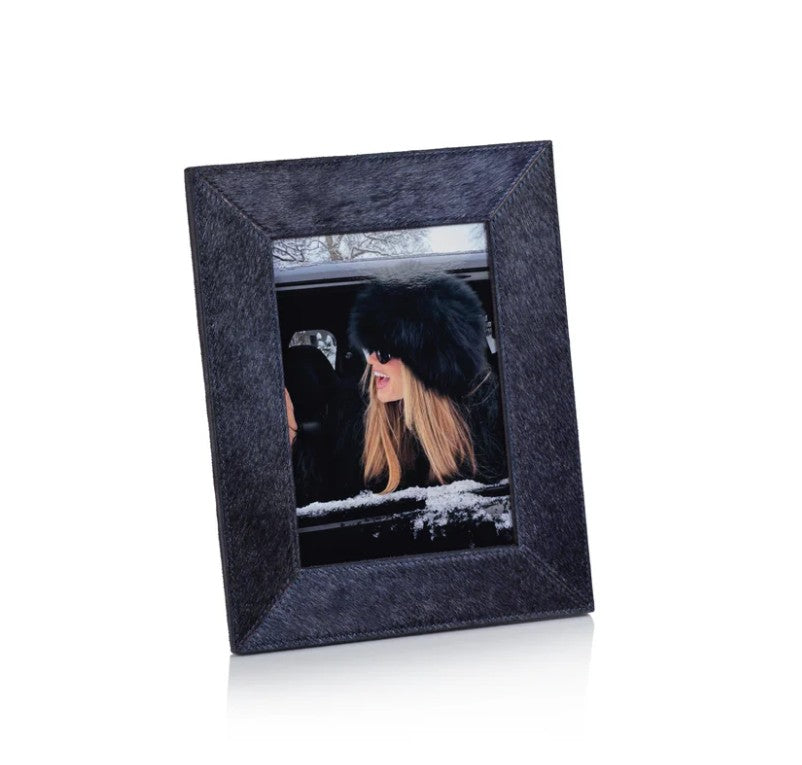 Corviglia Hair On Hide Leather Photo Frame