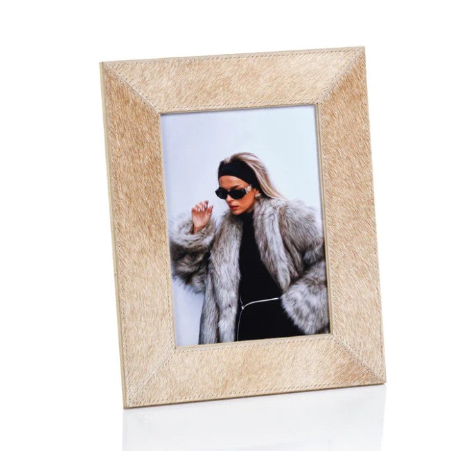 Corviglia Hair On Hide Leather Photo Frame