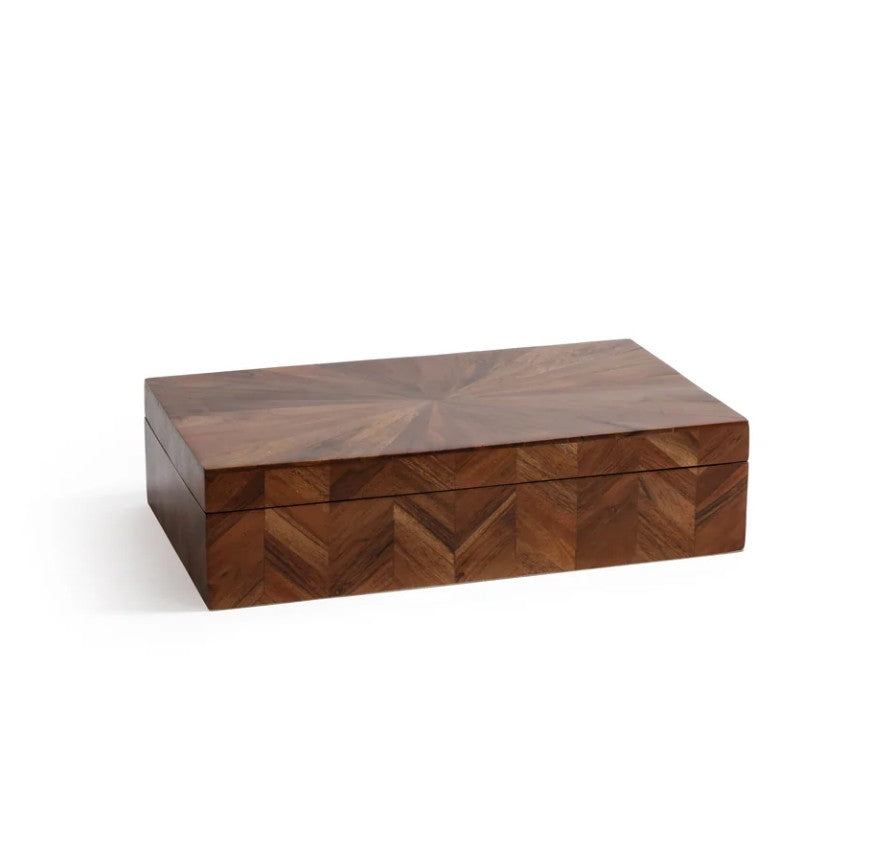 Chevron Wood Box