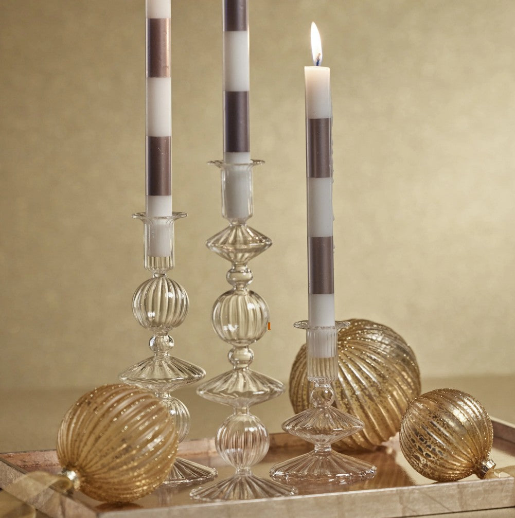 Lucerna Clear Glass Taper Holder