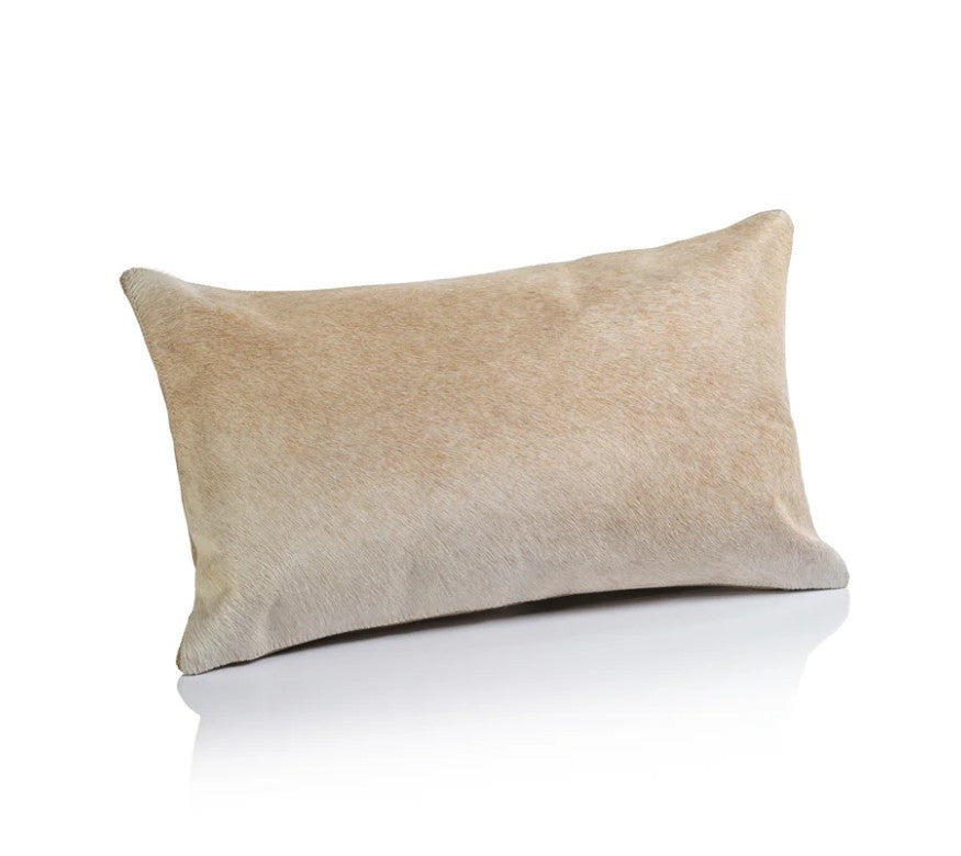 Corviglia Hair On Hide Leather Throw Pillow