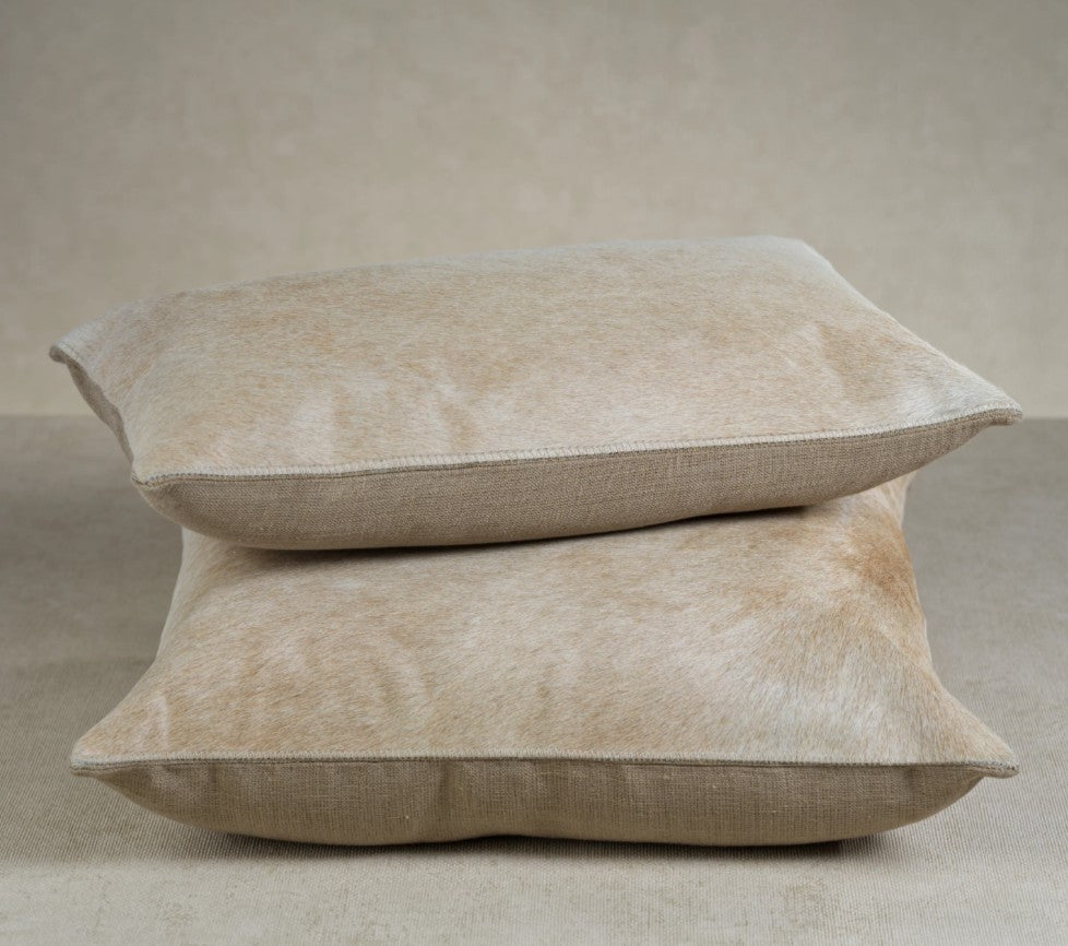 Corviglia Hair On Hide Leather Throw Pillow