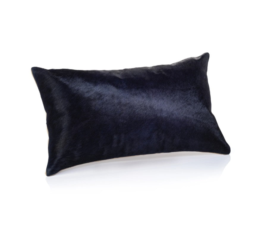 Corviglia Hair On Hide Leather Throw Pillow