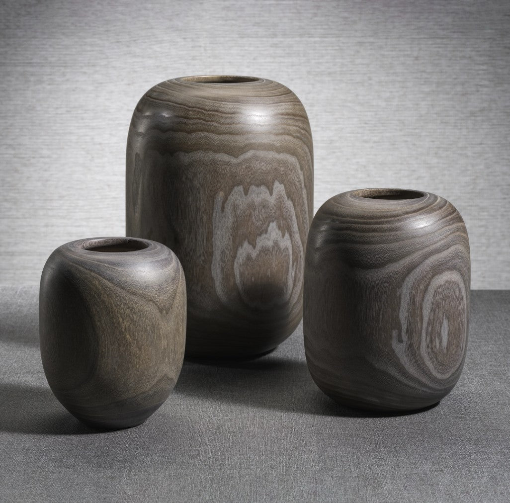 Sylva Decorative Wood Vase