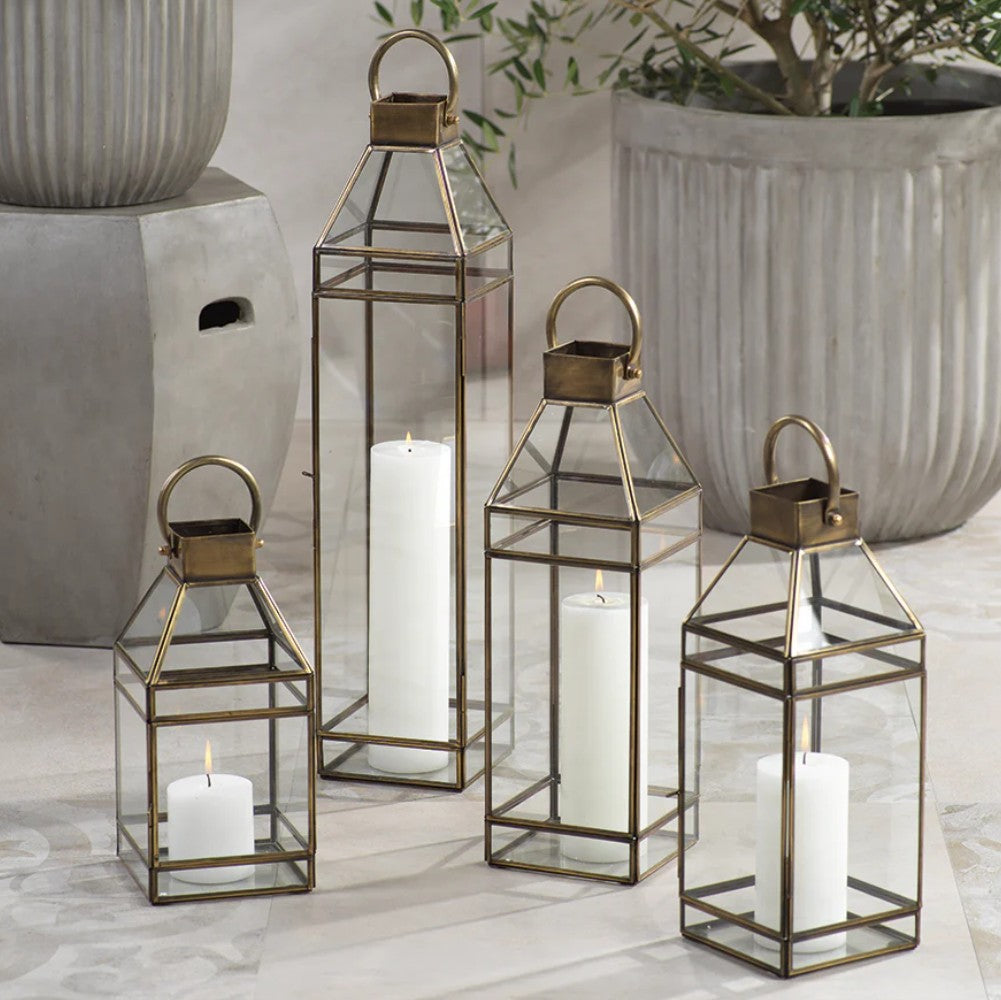 Medici Antique Brass Lantern