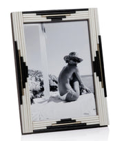 Menorca Piped Resin and Brass Inlaid Photo Frame
