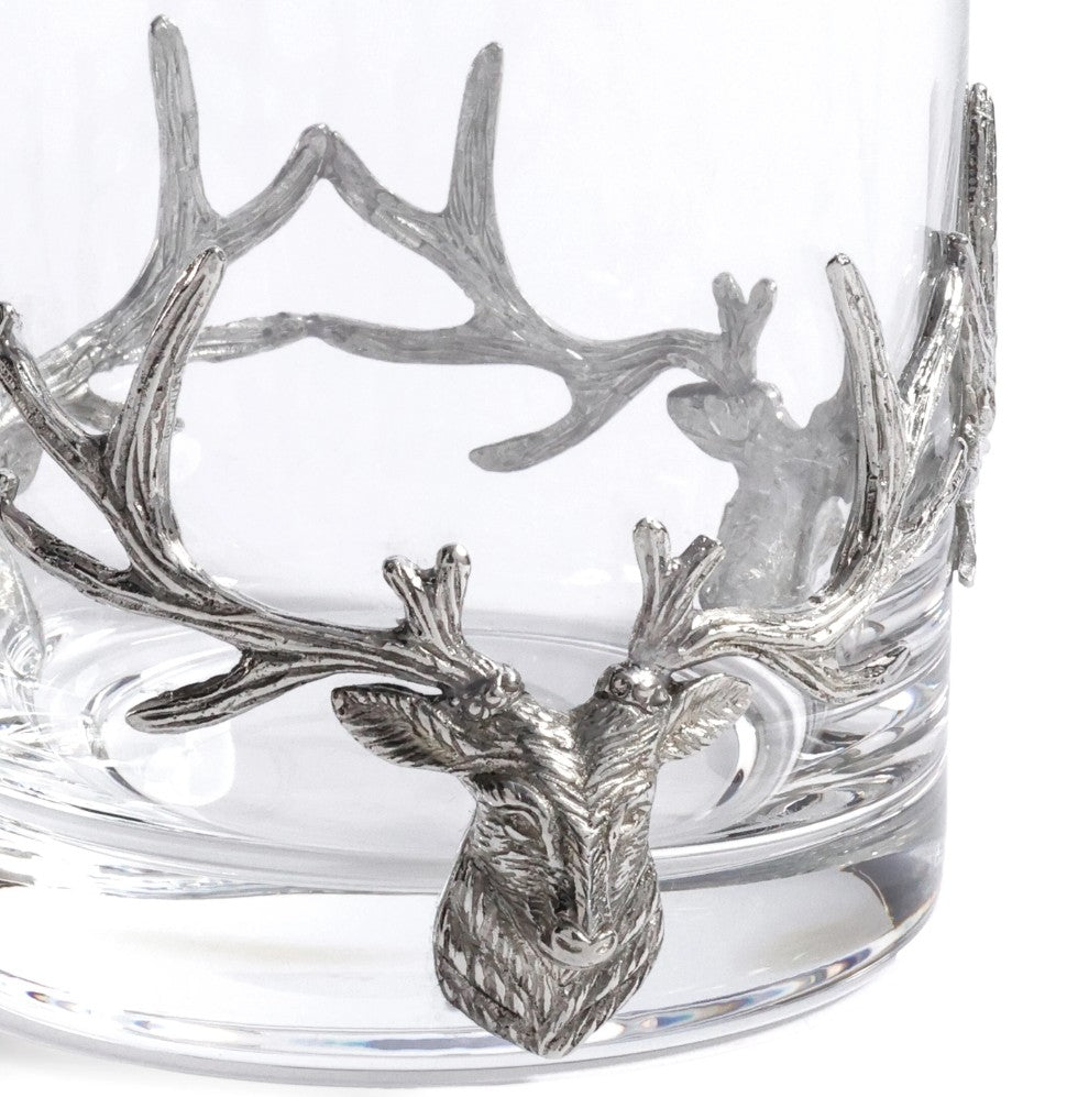 St. Anton Pewter and Short Glass Rocks Glass