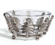 Forêt d’Hiver Glass and Alloy Bowl in Silver