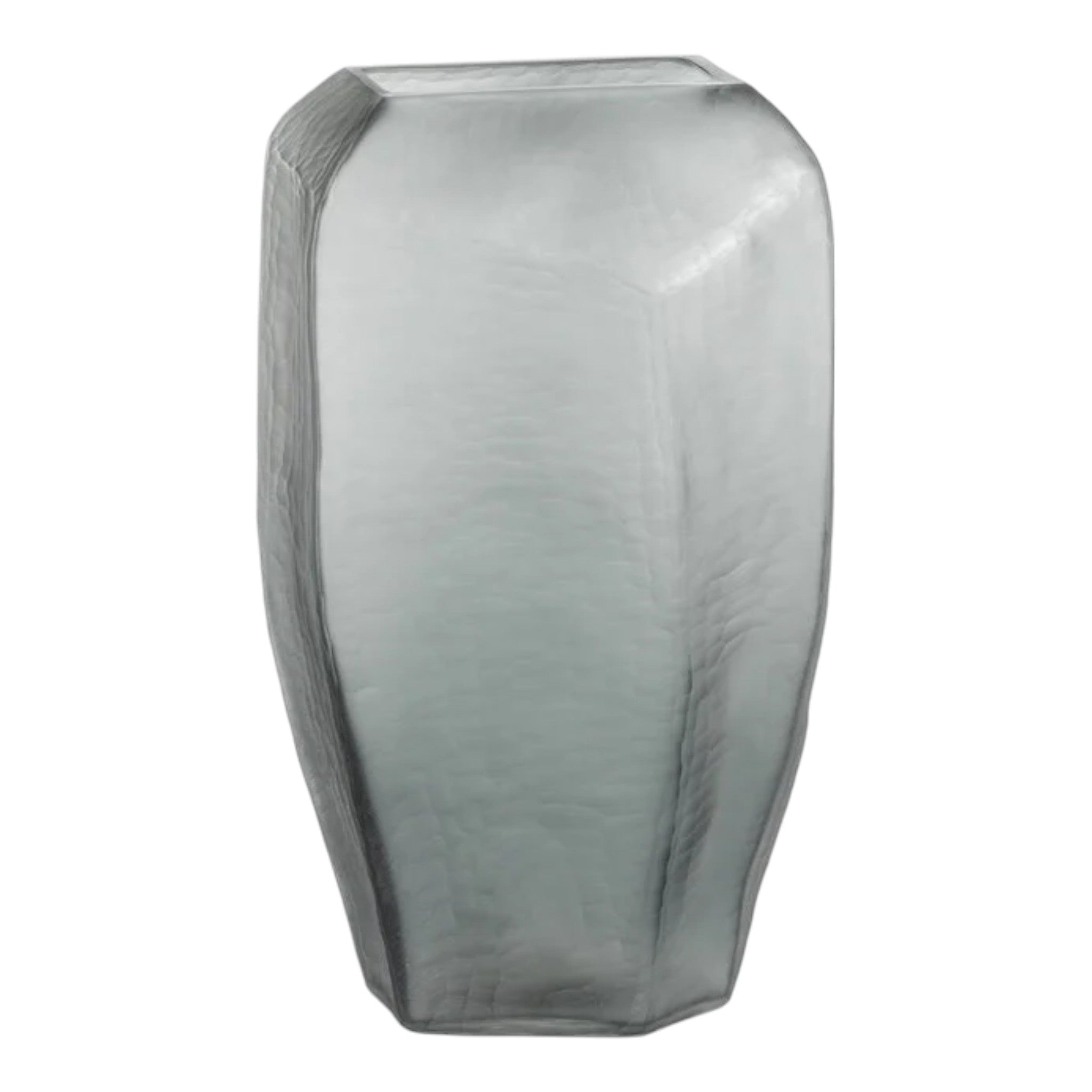 Banford Cut Glass Vase - Gray