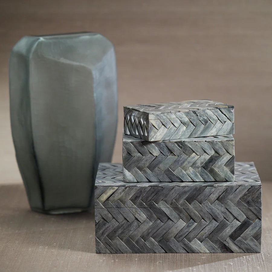 Mayfair Woven Bone Box