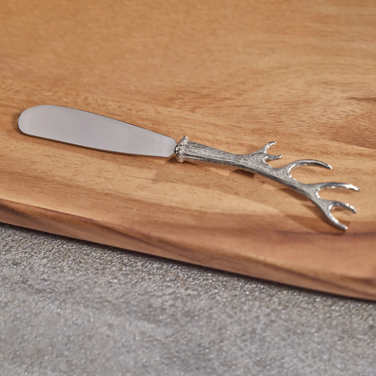 Davos Antler Design Pewter Butter and Cheese Knife