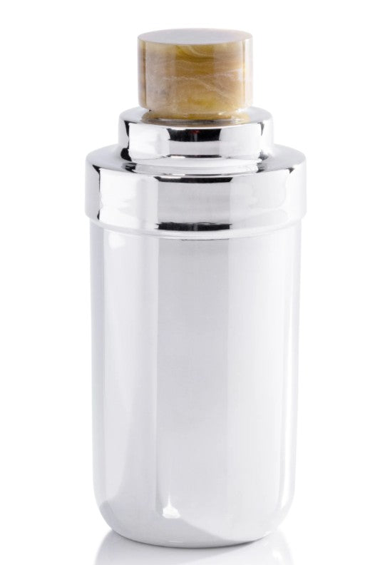 Spiga Cocktail Shaker - Nickel with Amber Accent