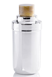 Spiga Cocktail Shaker - Nickel with Amber Accent