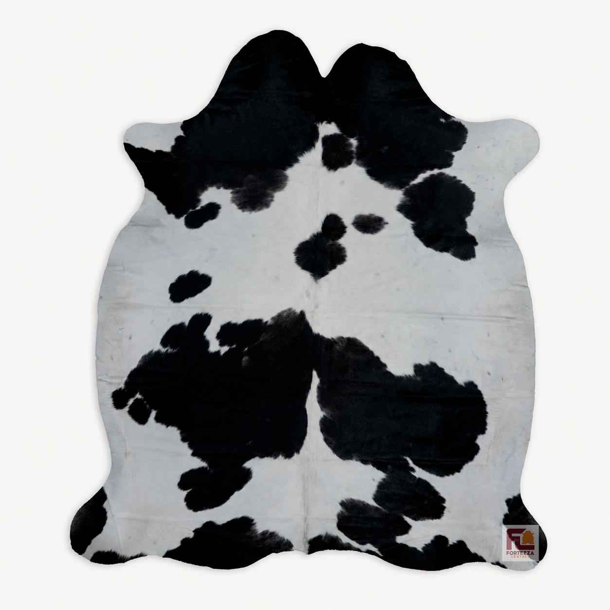 Black & White Cowhide Rug (Size 7'0'' x 6'0'') B51