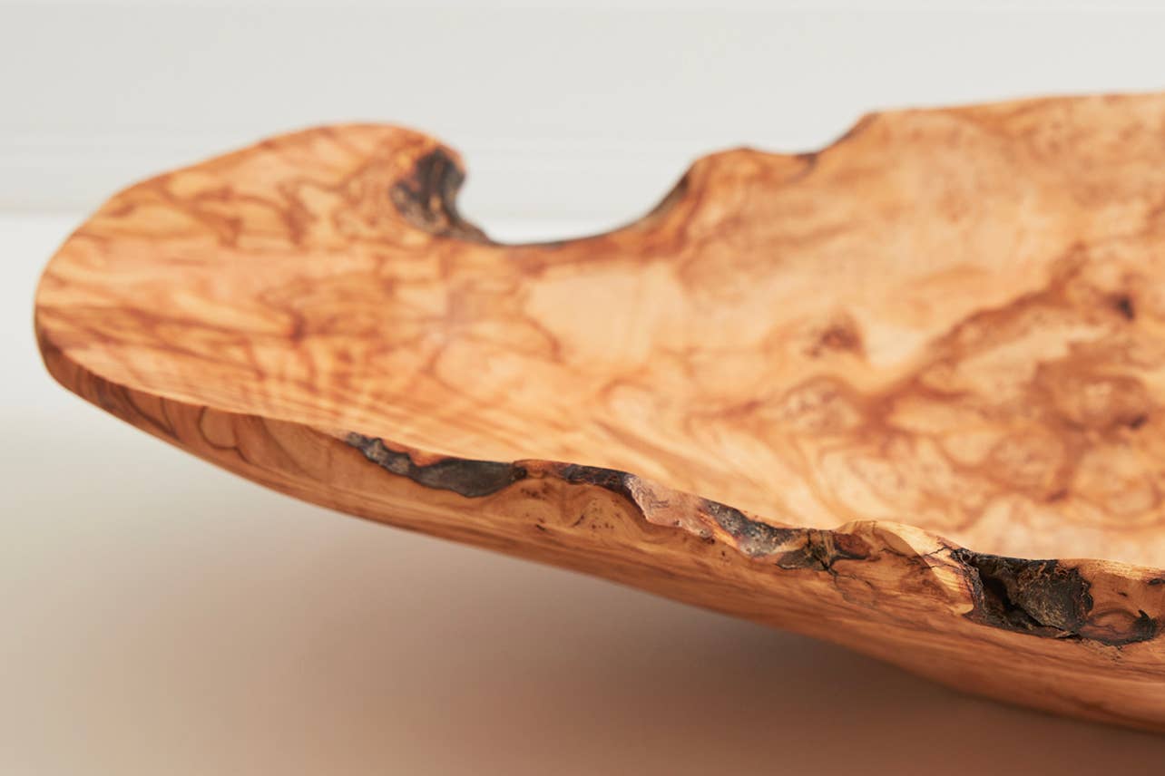 Italian Olivewood Root Salad Bowl